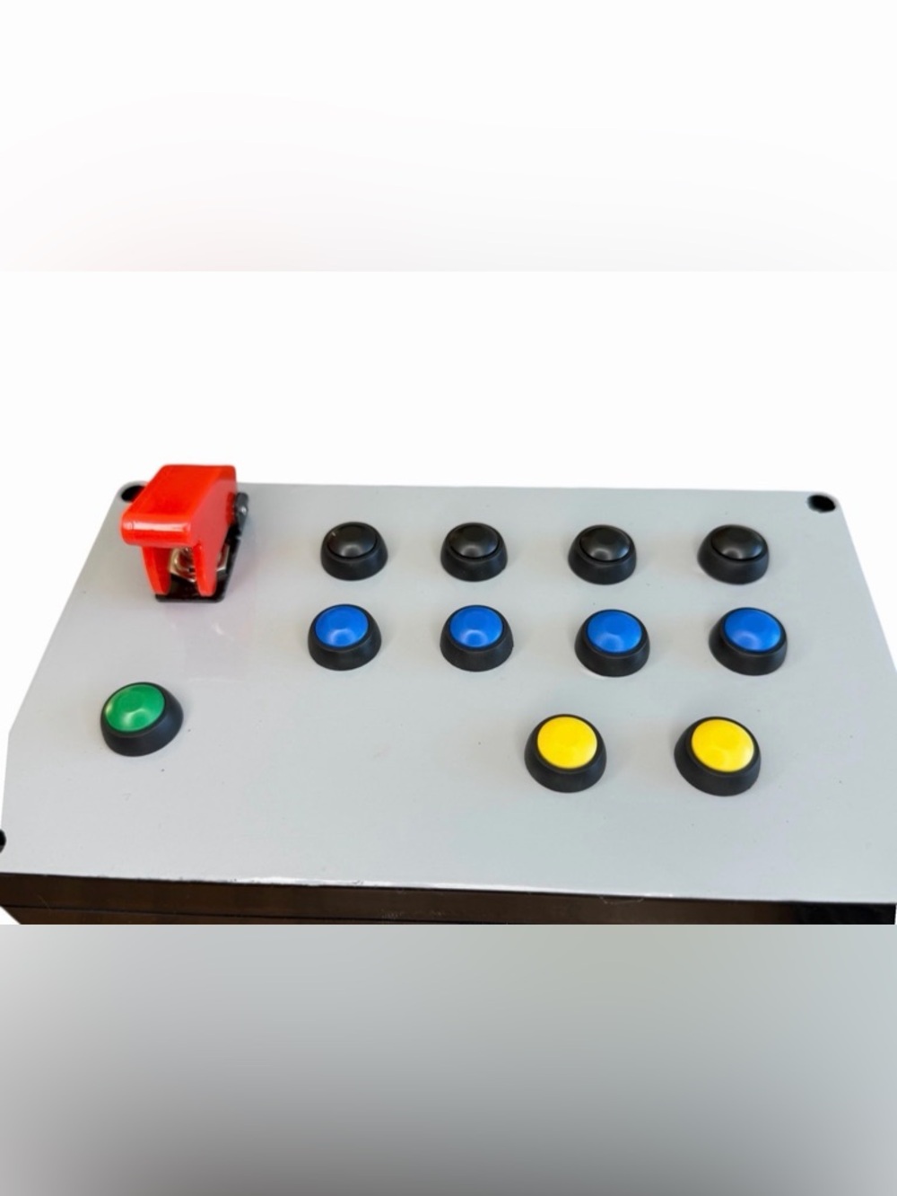 Custom Multi-Button Sim Racing Button Box -Handmade- Gray & Black - Picture 7 of 8